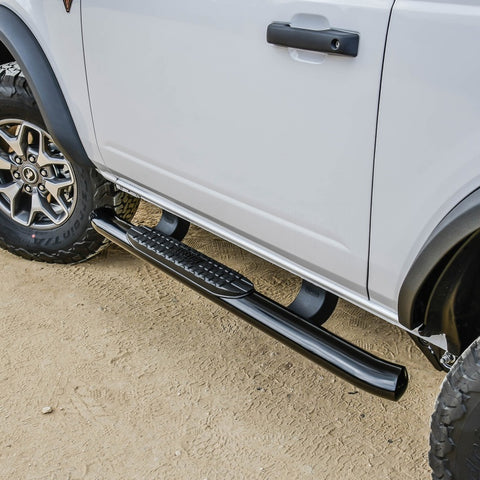 Westin 21-22 Ford Bronco (2-Door) PRO TRAXX 4 Oval Nerf Step Bars - Textured Black - 21-24185