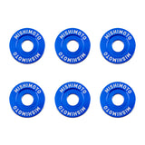 Mishimoto Small Fender Washer Kit (6pcs) - Blue - MMFW-SM-6BL