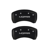 MGP 4 Caliper Covers Engraved Front & Rear MOPAR Red finish silver ch - 42013SMOPRD