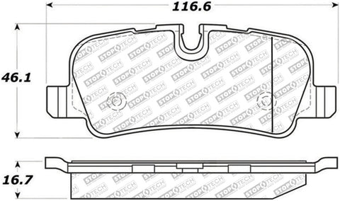 StopTech Street Select Brake Pads - Front/Rear - 305.10990