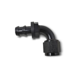 Russell Performance -4 AN Twist-Lok 90 Degree Hose End (Black) - 624153