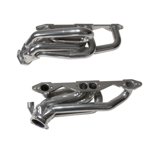 BBK 96-98 GM Truck SUV 5.0 5.7 Shorty Tuned Length Exhaust Headers - 1-5/8 Silver Ceramic - 40070