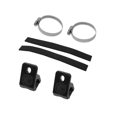 KC HiLiTES Universal 40 Deg. A-Pillar Tube Clamp Light Mount (1.5-2in. Diameter Bars) - Pair - 7326