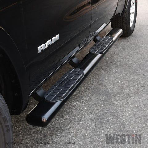 Westin 19-21 Ram 1500 Crew Cab PRO TRAXX 6 Oval Nerf Step Bars - Black - 21-64085