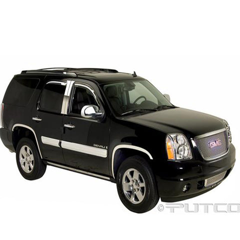 Putco 07-14 GMC Yukon XL w/o Side Molding DH/FTC/HL/MC/RH//TL/WH Chrome Trim Accessory Kits - 405631