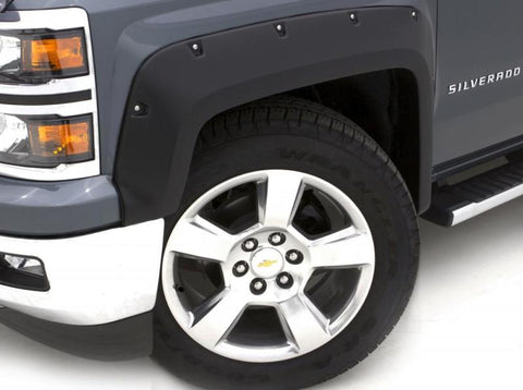 Lund 07-13 GMC Sierra 1500 RX-Rivet Style Textured Elite Series Fender Flares - Black (2 Pc.) - RX109TA