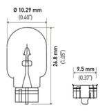 Hella Universal Clear T3.25 Incandescent 12V 3W Bulb (MOQ 10) - 2821