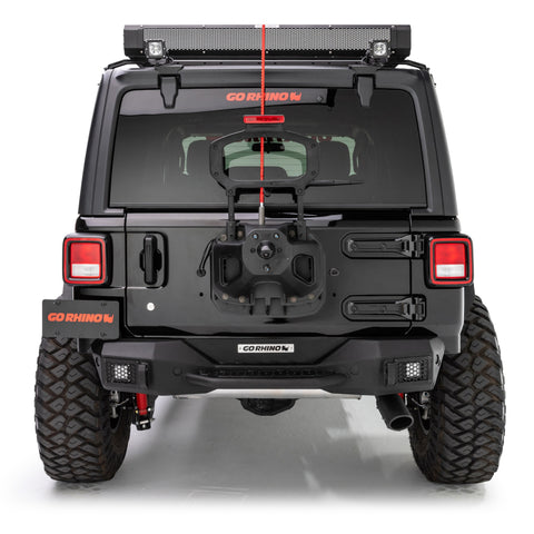 Go Rhino 18-20 Jeep Wrangler JL/JLU Rockline Rear Stubby Bumper - 371100T