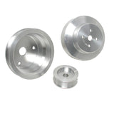 BBK 88-95 GM Truck 4.3 5.0 5.7 Underdrive Pulley Kit - Lightweight CNC Billet Aluminum (3pc) - 1603