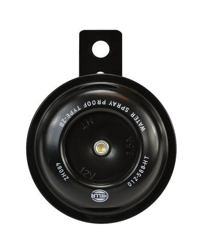 Hella Horn Bl Blk Disc Ht Mcycle 12V Univ - 012588061