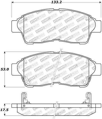 StopTech Street Touring Brake Pads - 308.05620