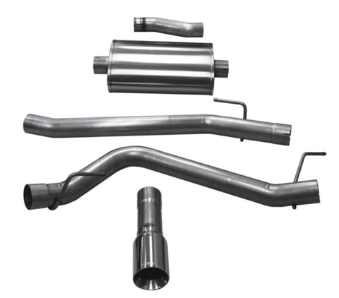 Corsa 2020 Jeep Gladiator JT 3.6L, Single Side Exit Cat-Back Exhaust w/ Single 4in Polished Tip - 21060