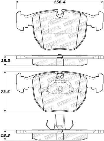 StopTech Street Brake Pads - 308.06811