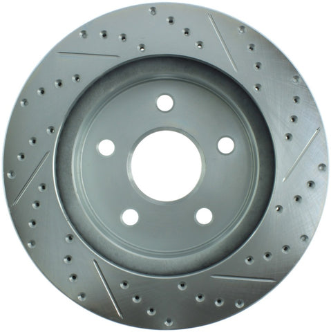 StopTech Select Sport 04-09 Dodge Durango / 02-05 Ram 1500 Slotted and Drilled Right Front Rotor - 227.67053R