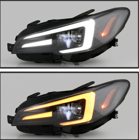 Spyder Subaru Impreza WRX 15-20 Halogen High-Power LED Headlights- Black PRO-YD-SWRX15HALAP-SBSEQ-BK - 5088093