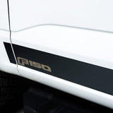 Putco 15-20 Ford F-150 Super Crew 6.5ft Box (4.25in Tall - 12pcs) Black Platinum Rocker Panels - 9751445BPFD