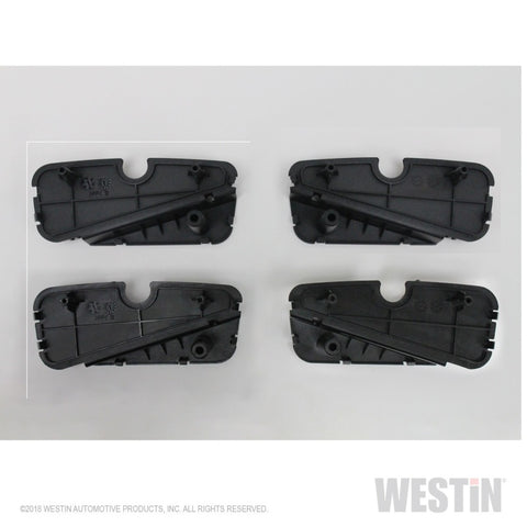 Westin R5 LED Light Kit - 4 End Caps Integrated LED Lights w/ Wiring Harness - Black - 28-51003