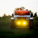 KC HiLiTES FLEX ERA 3 Dual Mode SAE Fog Lights - 2-Light Master Kit for Jeep Aftermarket Bumpers - 97147