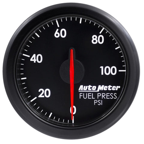 Autometer Airdrive 2-1/6in Fuel Pressure Gauge 0-100 PSI - Black - 9171-T