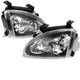 Spyder Honda Del Sol 93-97 Crystal Headlights Black HD-YD-HD93-BK - 5012586