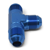 Russell Performance -16 AN NPT Flare Tee Fitting (Blue) - 660110