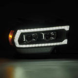 AlphaRex 19-21 Ram 2500 LUXX LED Proj Headlights Plank Style Black w/Activ Light/Seq Signal/DRL - 880550