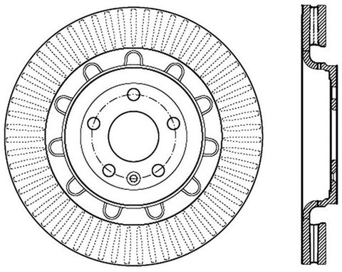 StopTech Slotted & Drilled Sport Brake Rotor - 127.65136L