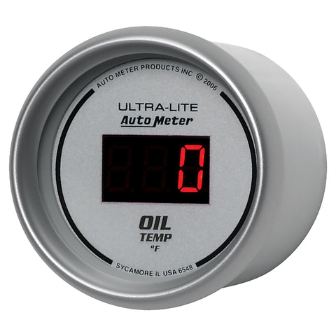 Autometer Ultra-Lite 52MM 0-340 Deg F Digital Oil Temperature - 6548