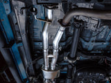 AWE 16-22 Toyota Tacoma 0FG Catback Exhaust w/ BashGuard - Dual Chrome Silver Tips - 3015-32826