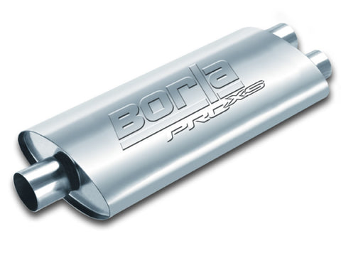 Borla Pro-XS 3in, 2-1/2in, 19in x 9-1/2in x 4in Oval Cen/Dual Turbo XL Muffler - 40349