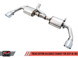 AWE Tuning 07-18 Jeep Wrangler JK/JKU 3.6L Tread Edition Axle-Back Dual Exhaust - Chrome Silver Tips - 3015-32003