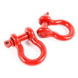 Rugged Ridge Red 7/8in D-Shackles - 11235.13