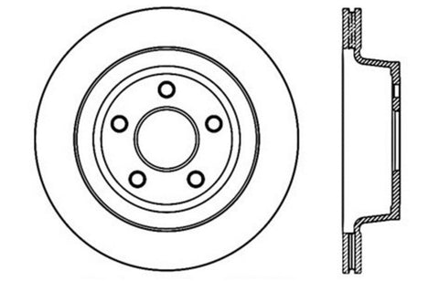 StopTech Slotted & Drilled Sport Brake Rotor - 127.62117L