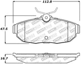 StopTech Performance 05-09 Ford Mustang Cobra/Mach 1 V6/GT / 10 Shelby/Shelby GT Rear Brake Pads - 309.10820