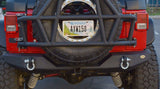 DV8 Offroad 07-18 Jeep Wrangler JK Steel Full Length Rear Bumper - RBSTTB-06