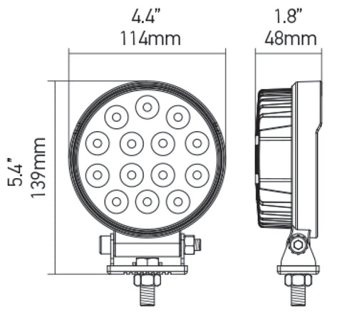 Hella ValueFit Work Light 5RD 2.0 LED MV CR LT - 357105002