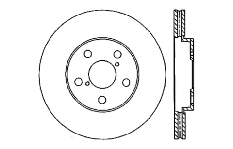 StopTech Drilled Sport Brake Rotor - 128.44139R