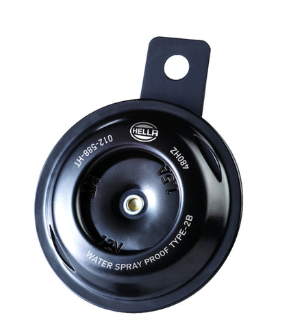 Hella Horn Bl Blk Disc Ht Mcycle 12V Univ - 012588061