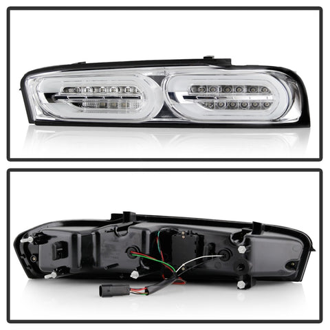 Spyder Chevy Camaro 16-18 (Do Not Fit Halogen Model) LED Tail Lights Chrome ALT-YD-CCAM16LED-SEQ-C - 5087249