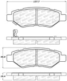 StopTech Street Select Brake Pads w/Hardware - Rear - 305.13370