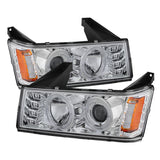 Spyder Chevy Colorado 04-12 Projector Headlights Halogen- LED Halo Chrm PRO-YD-CCO04-HL-C - 5074157