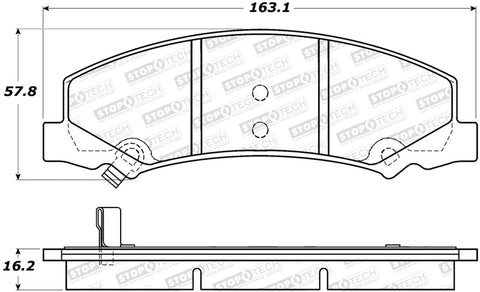 StopTech Street Brake Pads - 308.11590