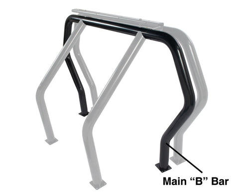 Go Rhino RHINO Bed Bar - Rear Main B bar - Black - 96002B