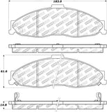 StopTech Street Select Brake Pads - Rear - 305.07490