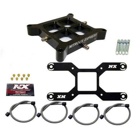 Nitrous Express Dual Stage Billet Crossbar (4150 Flange) Nitrous Plate Conversion (50-800HP) - NX642