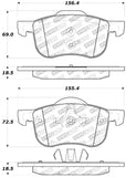 StopTech Performance 01-09 Volvo S60 / 99-06 S80 / 01-07 V70/V70R Front Brake Pads - 309.07940