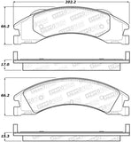 StopTech Sport Brake Pads w/Shims - Front - 309.13290