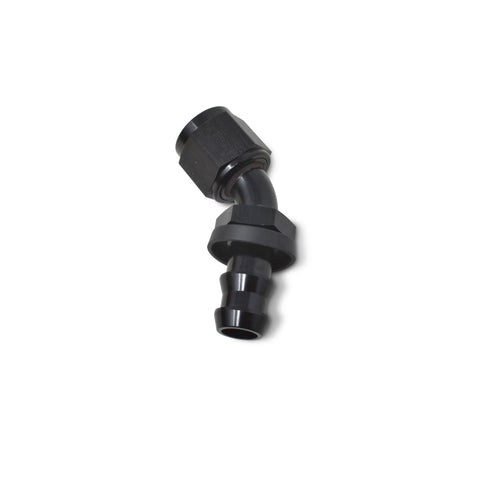 Russell Performance -4 AN Twist-Lok 45 Degree Hose End (Black) - 624073