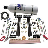 Nitrous Express SX2 Dual Stage 8 Solenoid /Gasoline Nitrous Kit (200-1200HP) w/15lb Bottle - 90009-15