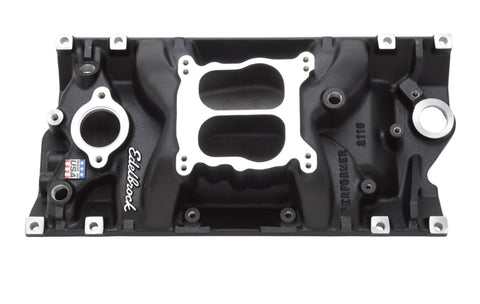 Edelbrock Intake SBC Performer Vortec Black - 21163